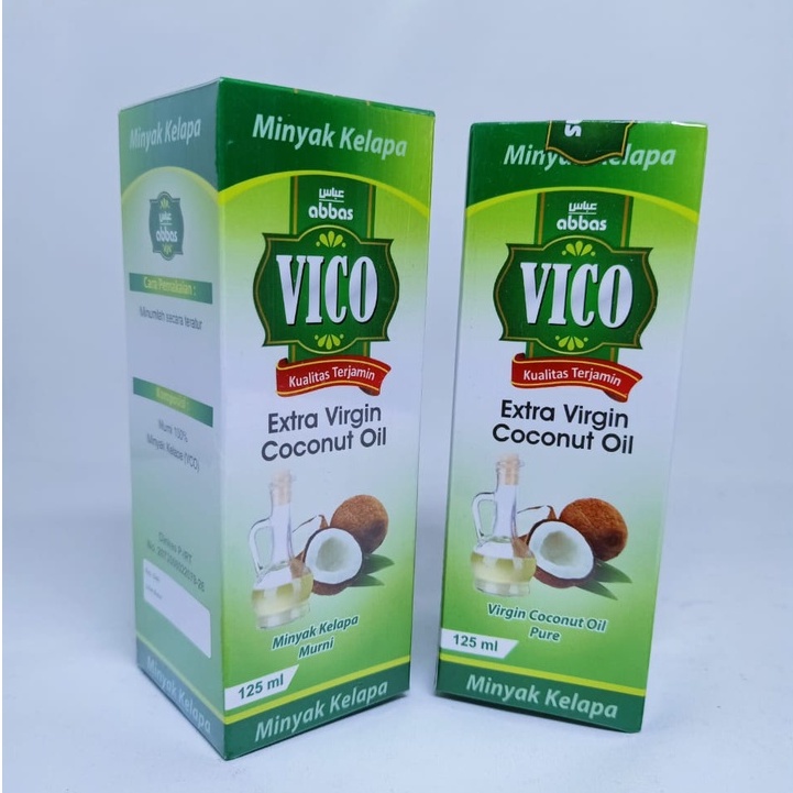 

Minyak kelapa VCO ABBAS 125 ml, dijamin murni 100 % tanpa campuran