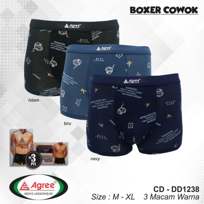 boxer pria agree 1238 satuan