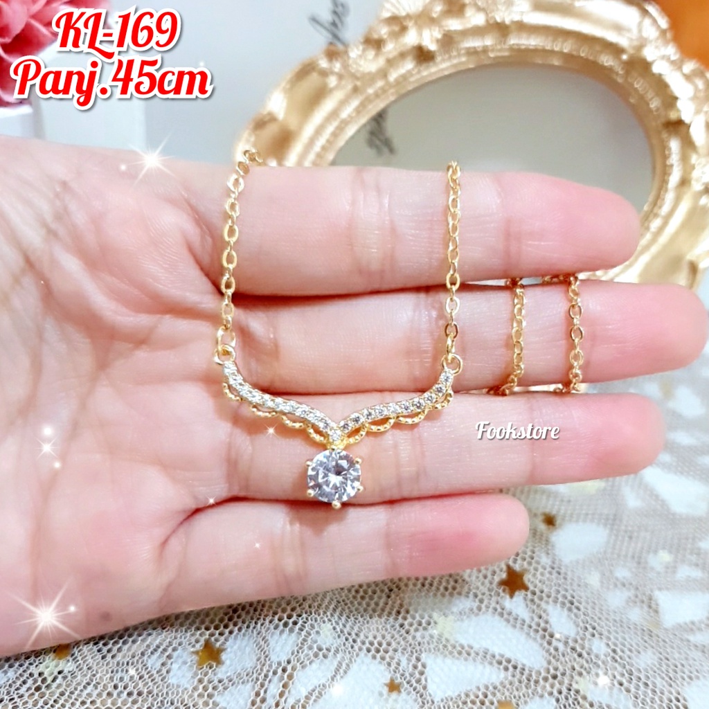 PROMO KALUNG DEWASA LIONTIN STYLE KOREA/KALUNG WANITA ANTI ALERGI