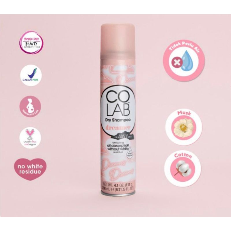 Colab Dry Shampoo - shampoo kering 200ml