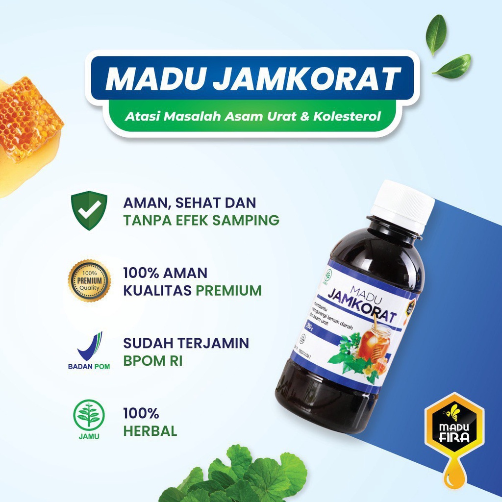 [ASLI ORIGINAL] Madu JAMKORAT - Madu Asam Urat Reumatik dan Kolesterol