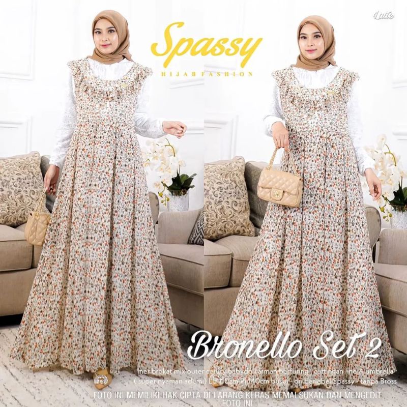 Bronello set 2 dress premium by spassy