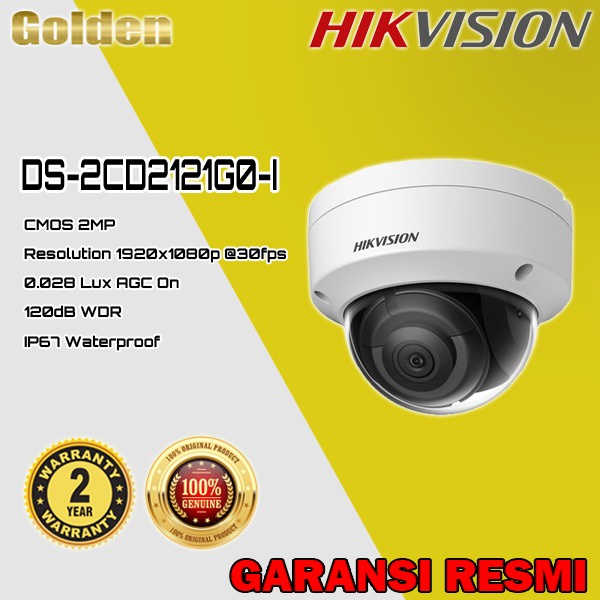 Hikvision DS-2CD2121G0-I IPCam / IP Camera CCTV 2mp Indoor Garansi Resmi