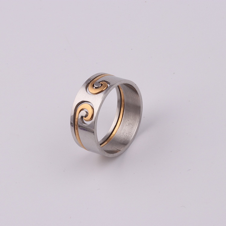 Cincin Hoop Warna Emas Untuk Pria Dan Wanita