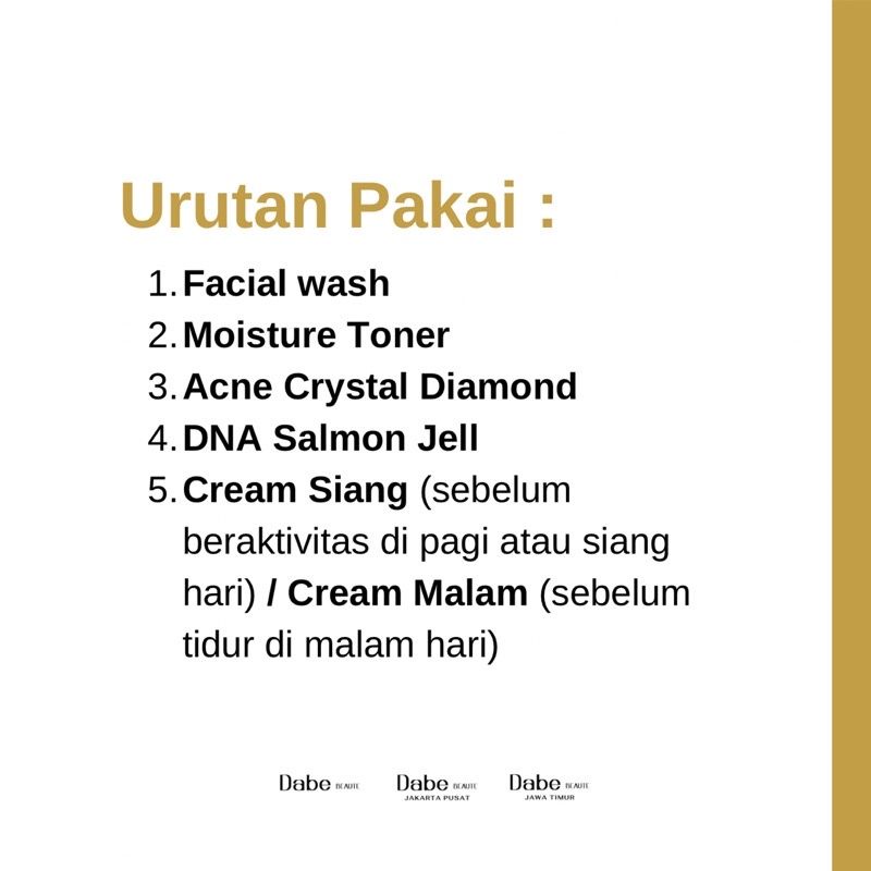 Dabe Beaute Perfect Acne Salmon Package (Paket Basic+Serum Acne+Salmon Jell)