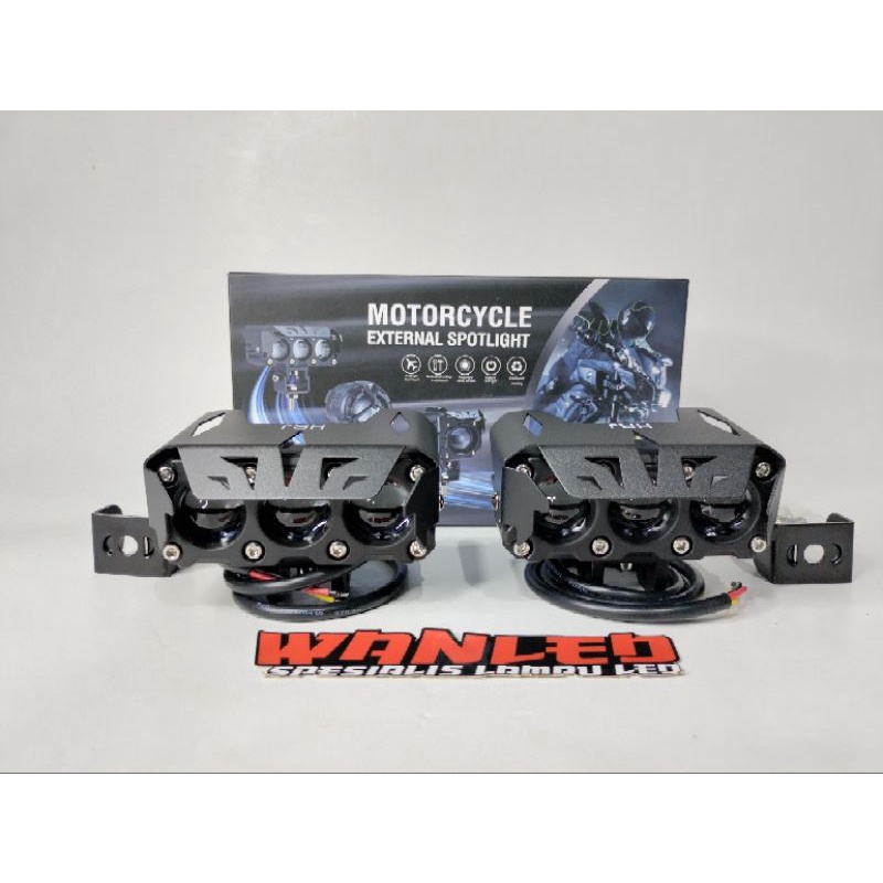 Sql 3 mata SQL 3 MATA Promo Super murah Lampu Tembak LED Laser Gun SQL3 Motor Mobil SQL 3 mata Warna