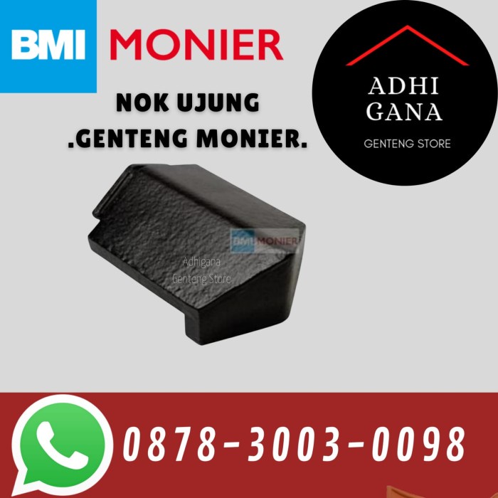 Nok Ujung Genteng Monier / Nok Penutup / Nok Ujung Genteng Beton Murah