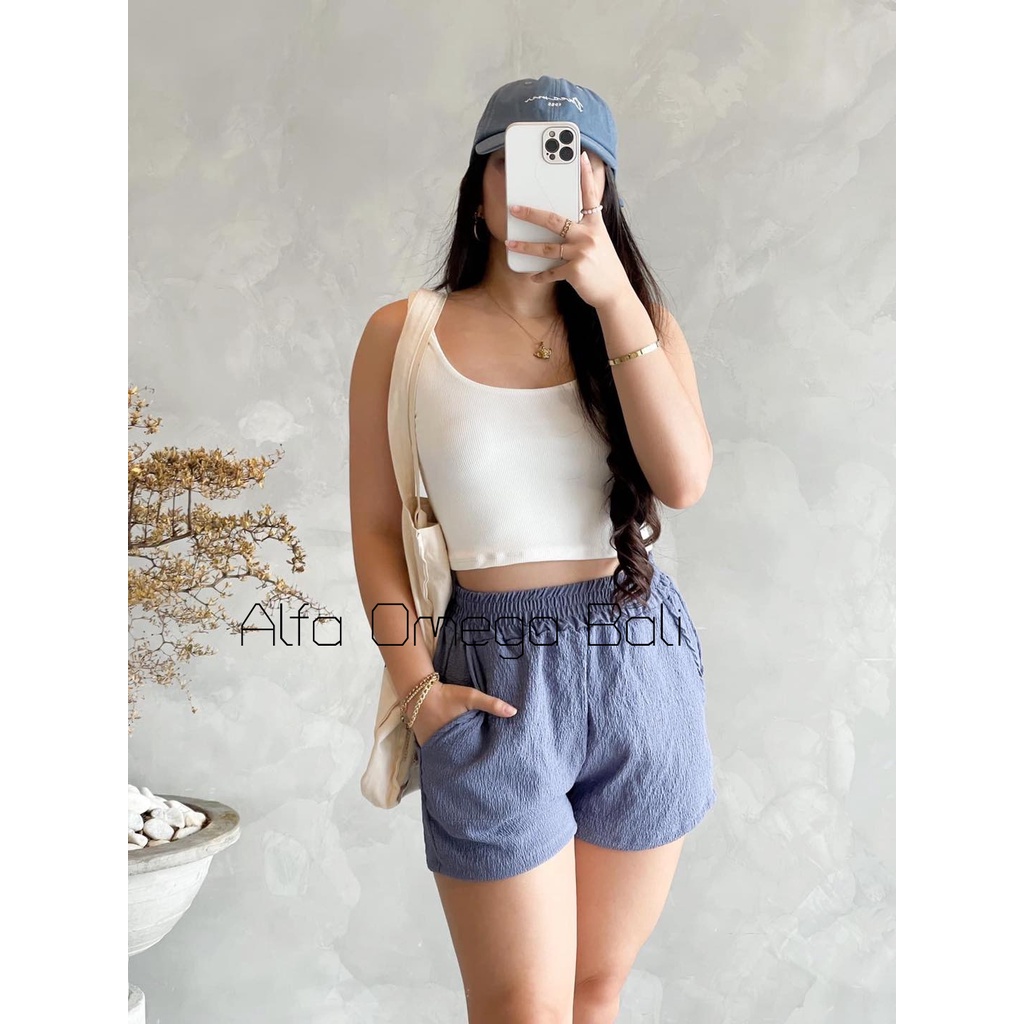 Celana Pendek Airflow Wanita Ada Saku Premium