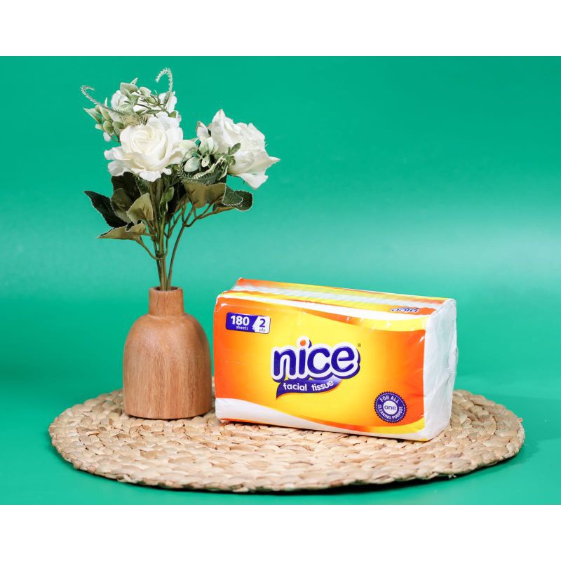 Tisu Wajah NICE 180sheet 1 PAKET isi 10 PCS