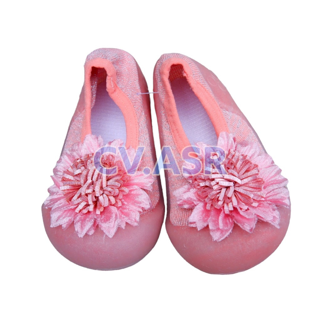 Sepatu Bayi Perempuan Skidders PreWalker Anti Slip Motif Big Flower Bunga