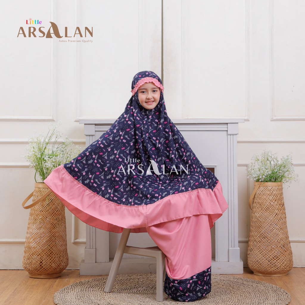 Mukena Anak Rayon Tas Selempang Little Queen Series | Mukena Arsalan