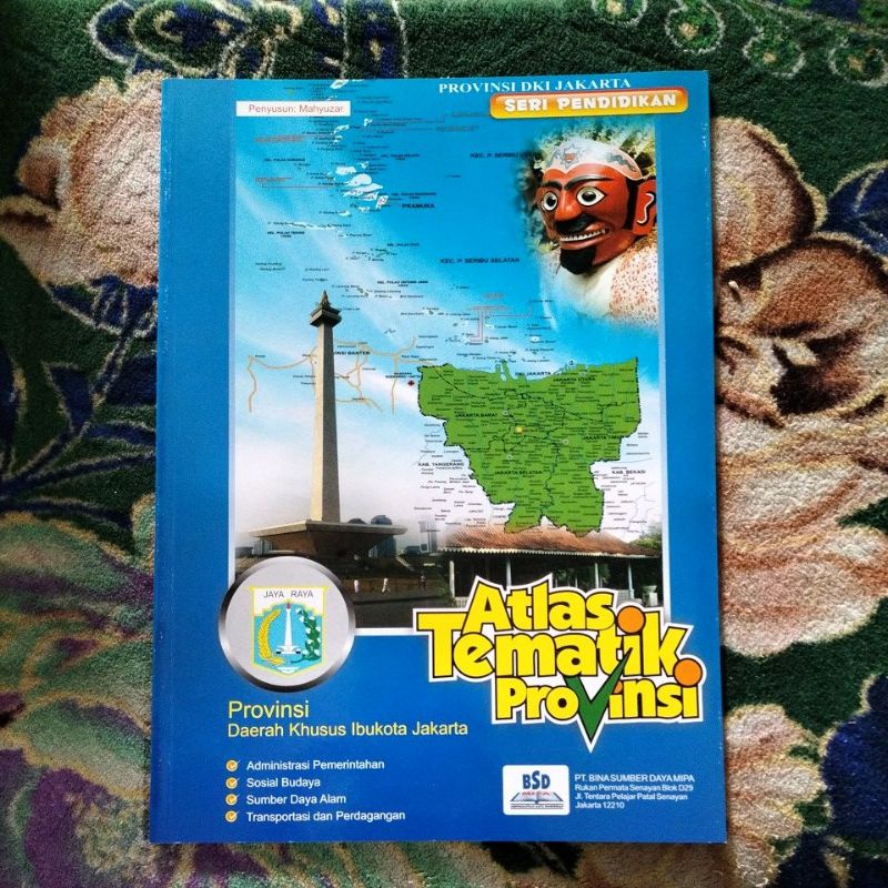 BUKU ORIGINAL PETA ATLAS TEMATIK PROVINSI DAERAH KHUSUS IBUKOTA JAKARTA