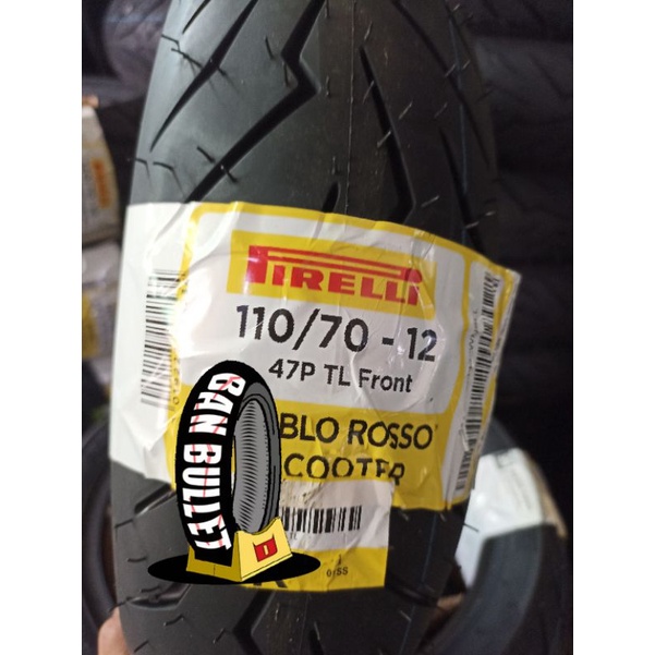 BAN PIRELLI DIABLO ROSSO SCOOTER 110/70 R 12 VESPA SPRINT