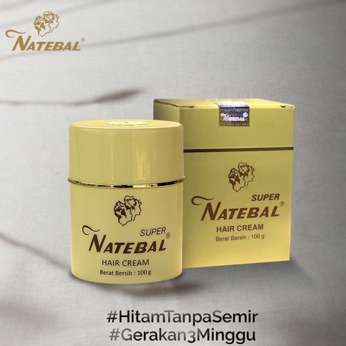 ❤artemis.shop❤ Natebal Hair Cream 100gr Super penghitam rambut