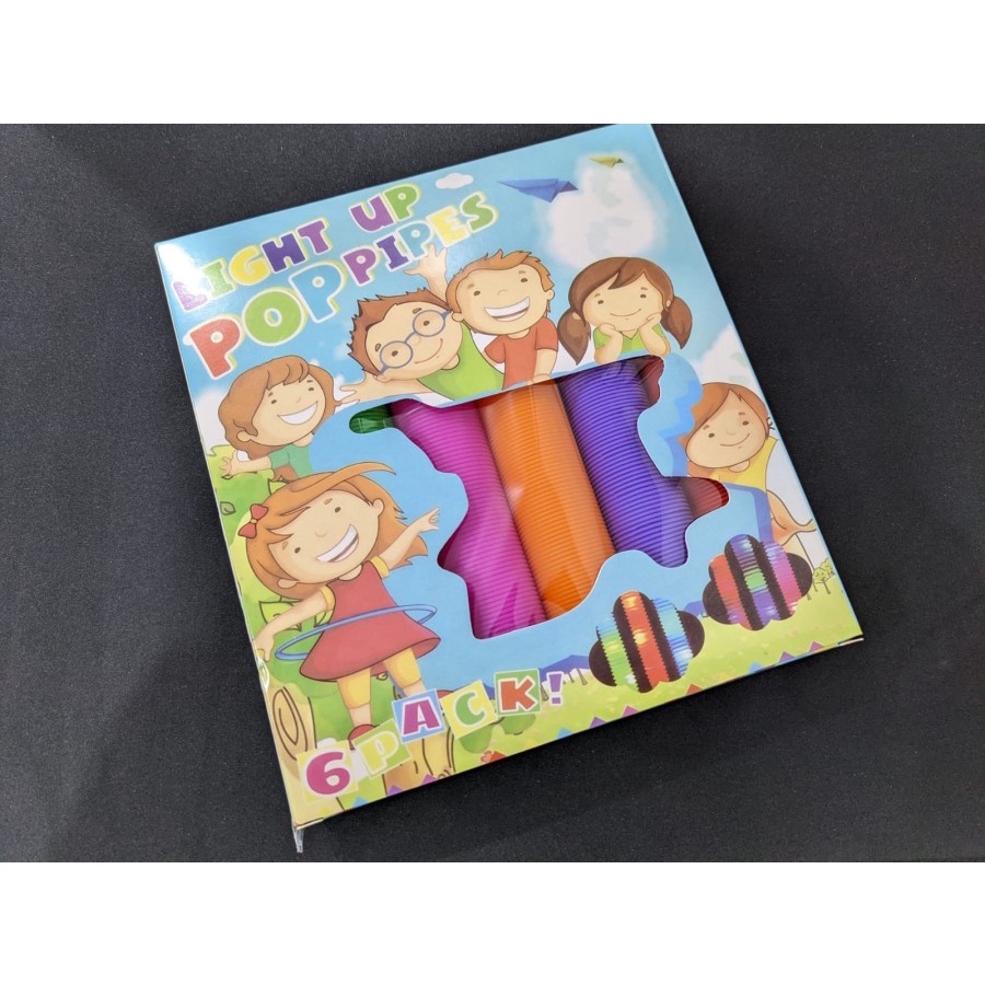 Mainan Light Up Tubes Pop Pipes Led / Mainan anak Lampu LED