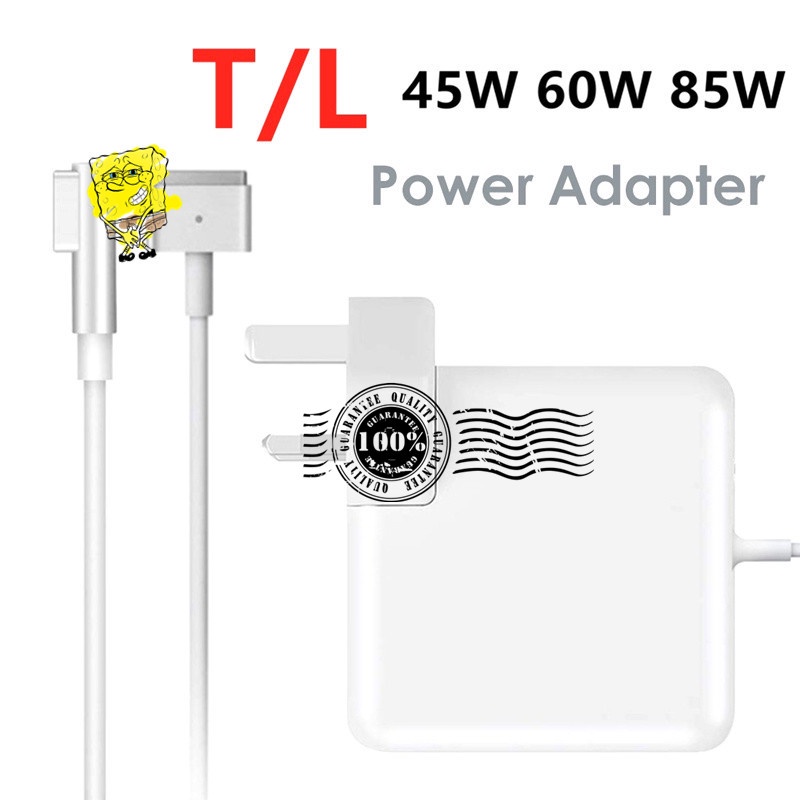 Adapter Power Charger Laptop 85W AC 45W 60W Fast Charging Bentuk T