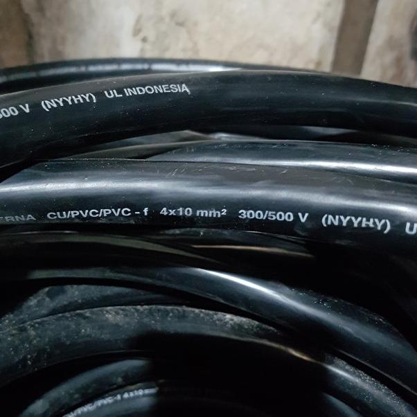 Eterna Kabel Listrik Hitam Serabut NYYHY 4 X 10 / 4X10 MM ( Ecer )