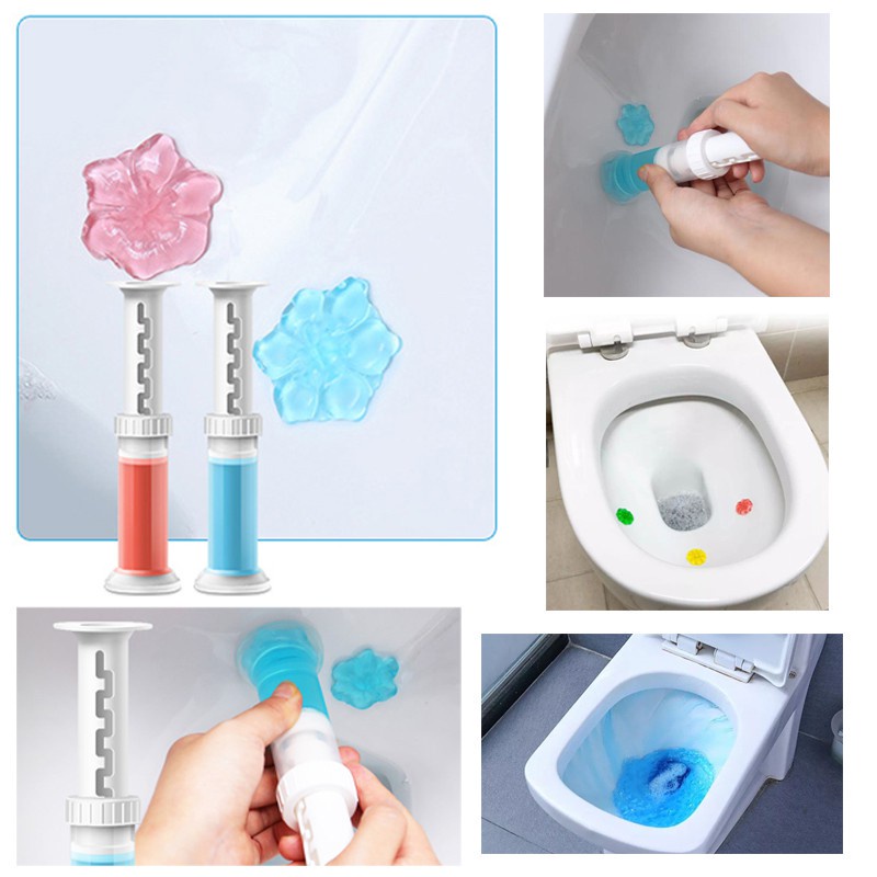 Murah Lebay S257 Toilet Gel Cleaner Motif Bunga / Gel Pengharum Toilet Kamar Mandi
