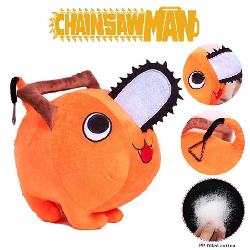 40cm Chainsaw Man Pochita Plush Toy Stuffed Doll Throw Pillow Kids Birthday Xmas Gift