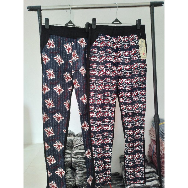 Celana Legging Motif Import Tebal