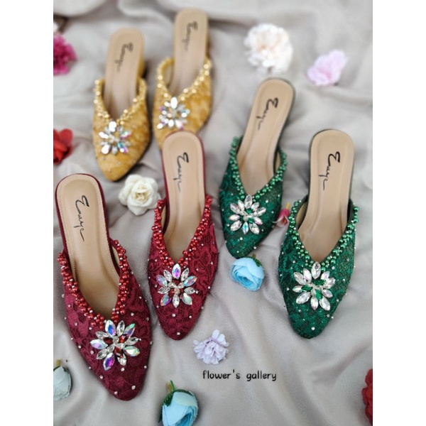 WATERLILY/ weddingshoesmurah/sepatu pengantin/wisuda/lamaran/seserahan/sepatu payet