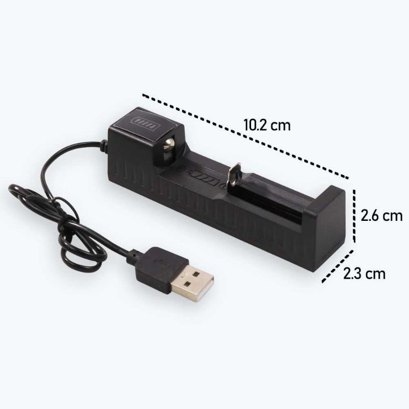 EastVita Charger Baterai USB Universal Full Self Stop 18650 1 Slot - C1