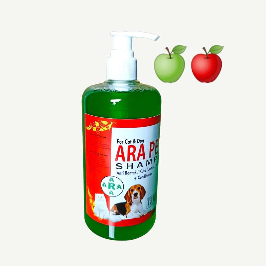 shampoo kucing dan anjing anti kutu jamur rontok netto 500mL