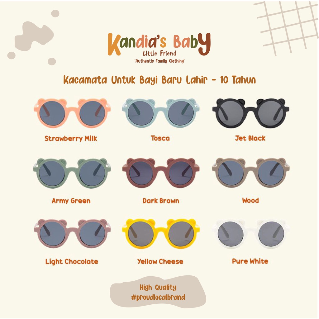 Kandia's Baby I Kacamata anak model vintage | Kacamata Bayi Berjemur I Kacamata Anak Termurah I Kaca