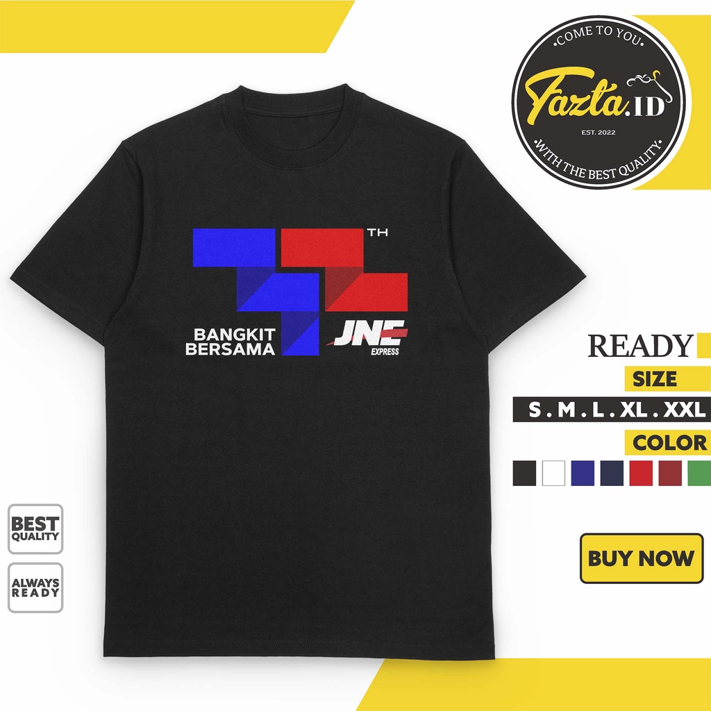 Kaos JNE Express 32 Tahun HUT JNE Bangkit Bersama Lengan Pendek - Baju - T Shirt - Fazta ID