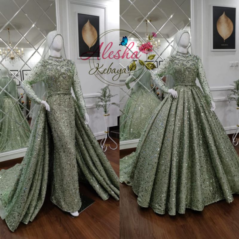 Gaun pengantin crinoline 3in1 squeen/wedding dress