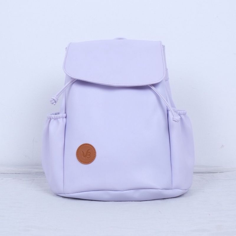 Rhatu.id - HILDA - Tas Ransel Wanita , Cream, Hitam, Ping, Abu-Hilda ungu