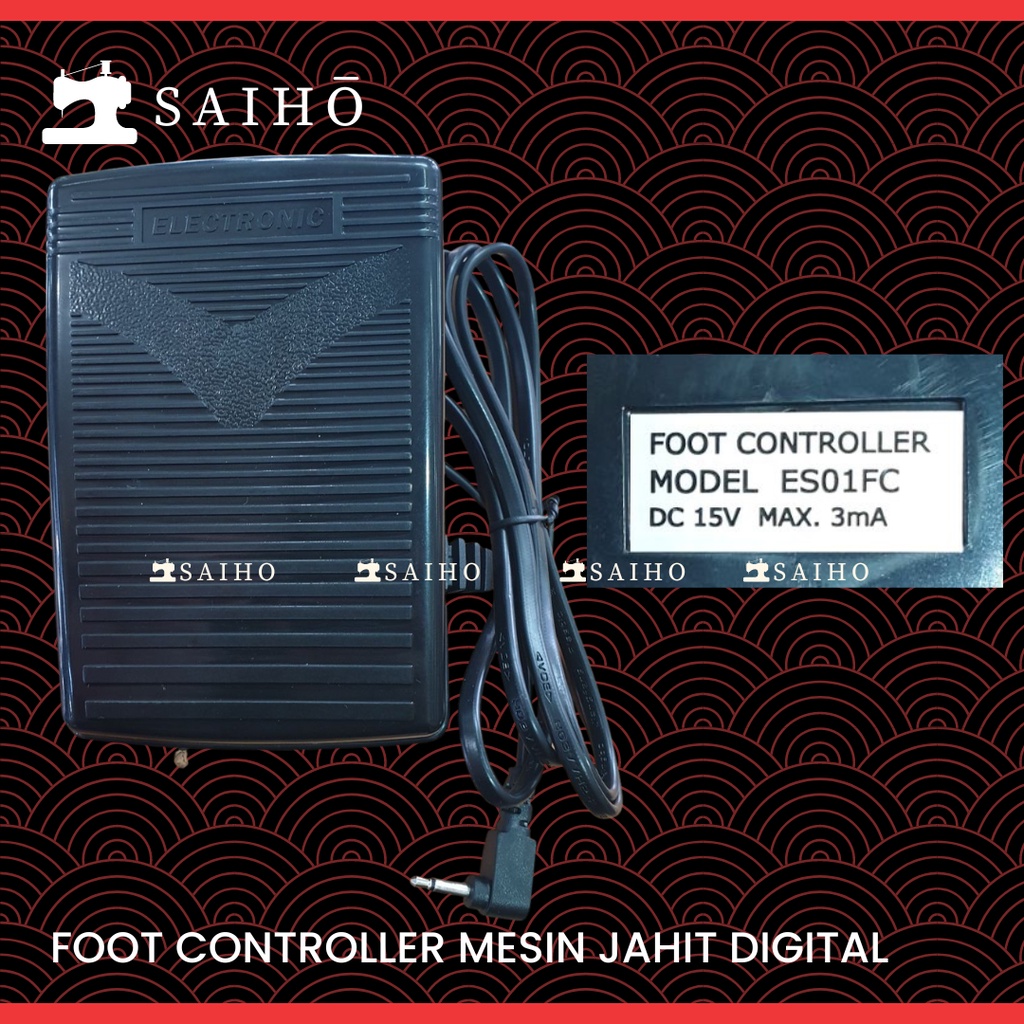 Pedal Mesin Jahit Digital / Foot Controller Digital - SINGER dan RICCAR