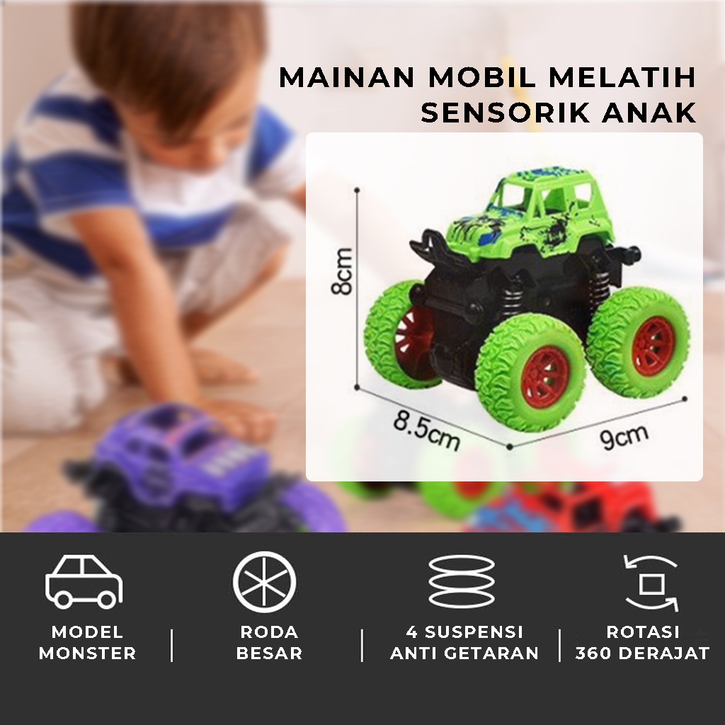 Mobil Mainan Anak Monster Zap Intertial Bigfoot Mobil Jeep offroad Mini Truck Car Jip Toys |GROSIRXPRESS