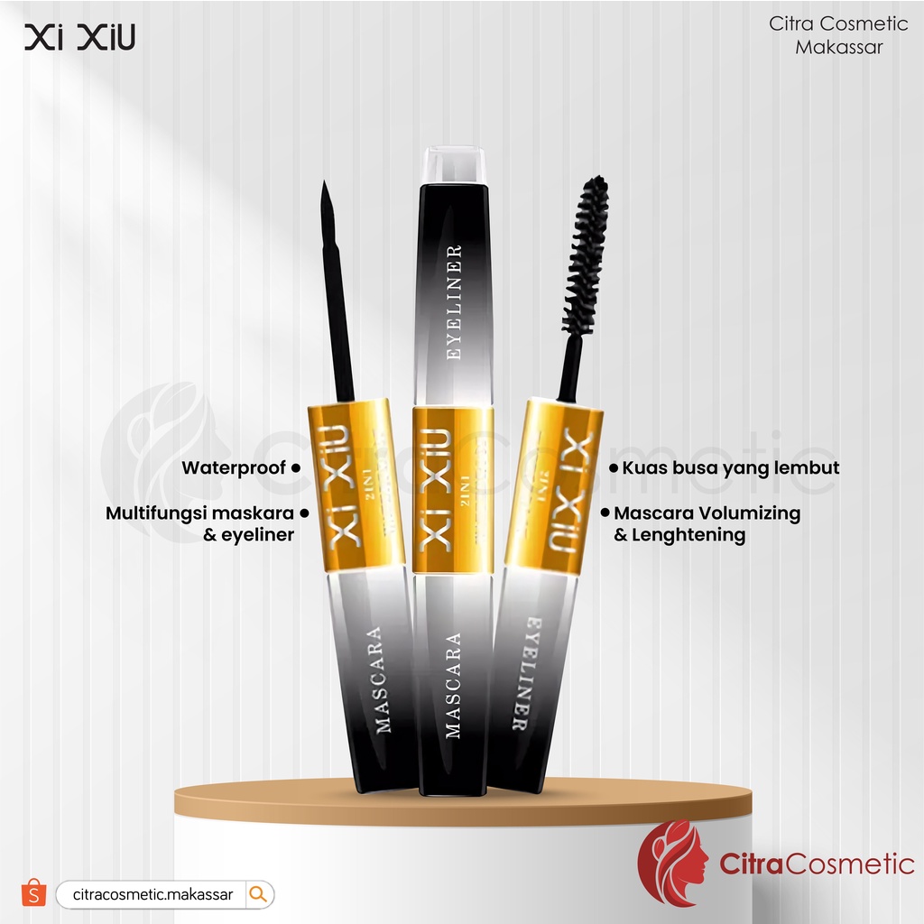 Xi Xiu Divine 2 IN 1 Mascara Dan Eyeliner