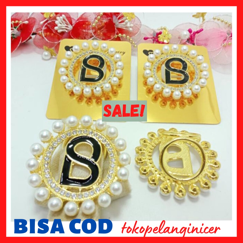 Bros Cincin Mutiara Bross jilbab model cincin Ring Hijab Cincin Jilbab by Tokopelanginicer