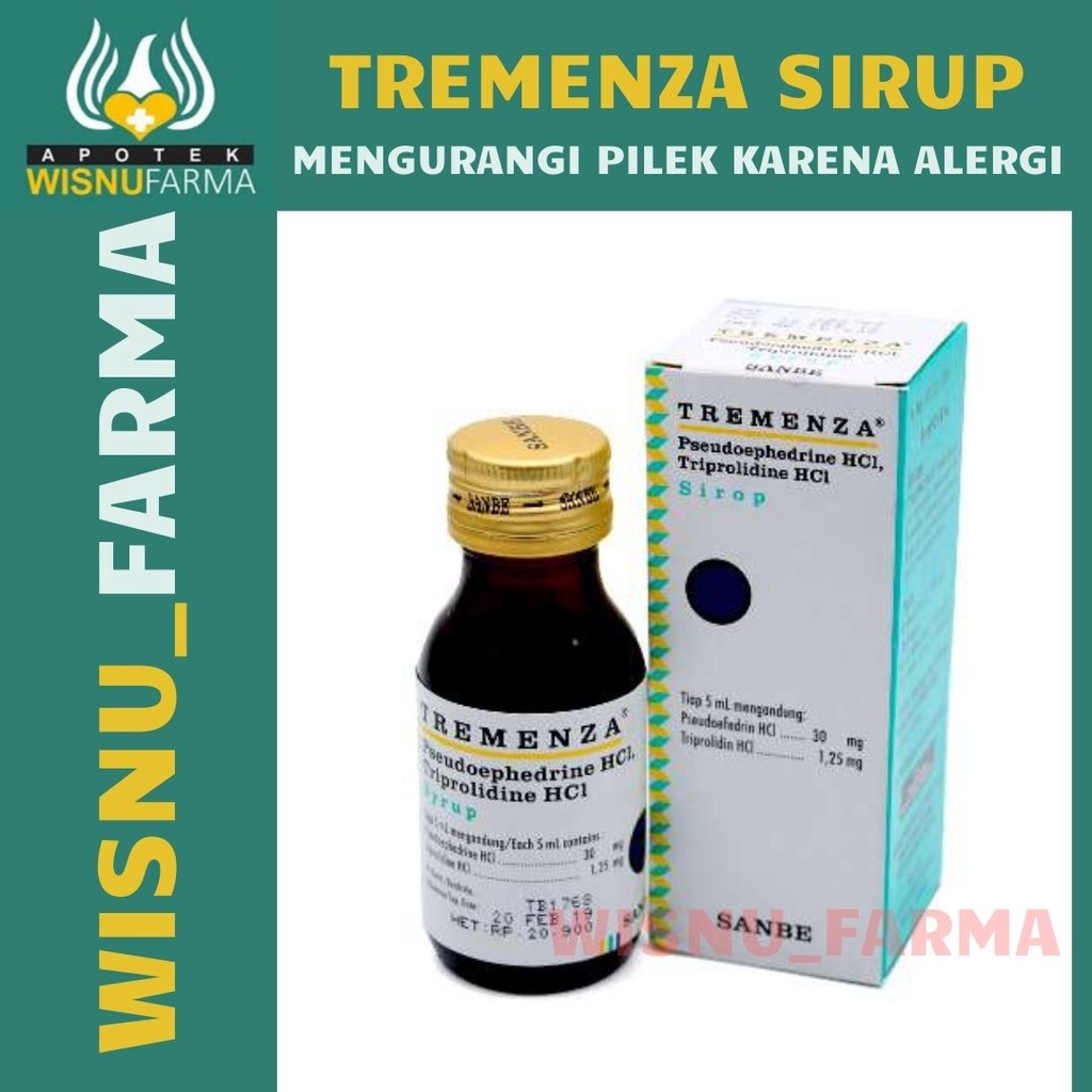 TREMENZA SIRUP 60ML UNTUK PILEK ANAK