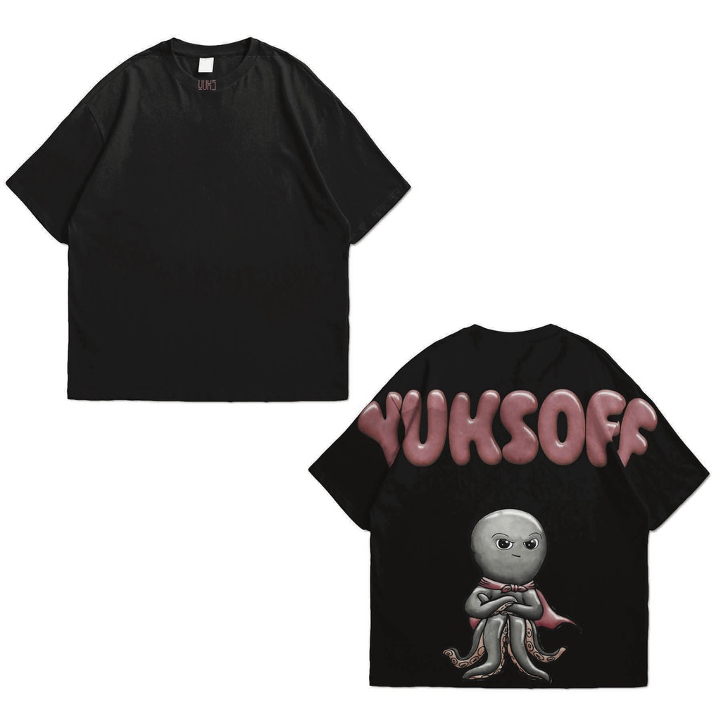 YUKS OVERSIZED TSHIRT OCTOPUS KAOS OVERSIZE