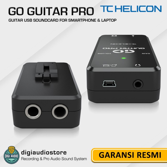 Tc Helicon Go Guitar Pro Usb Soundcard Smartphone Ios Android Mac Pc #Original