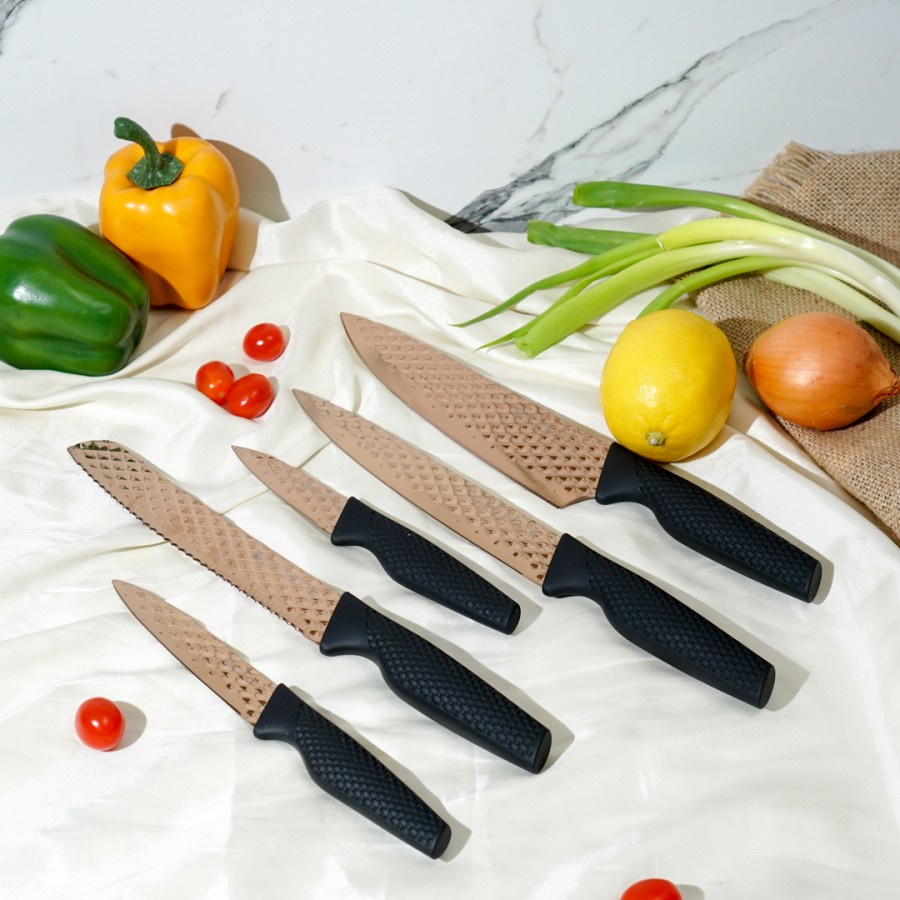 Pisau Set Ecohome 4D Diamond Blade Tech - Knife Set Ecohome