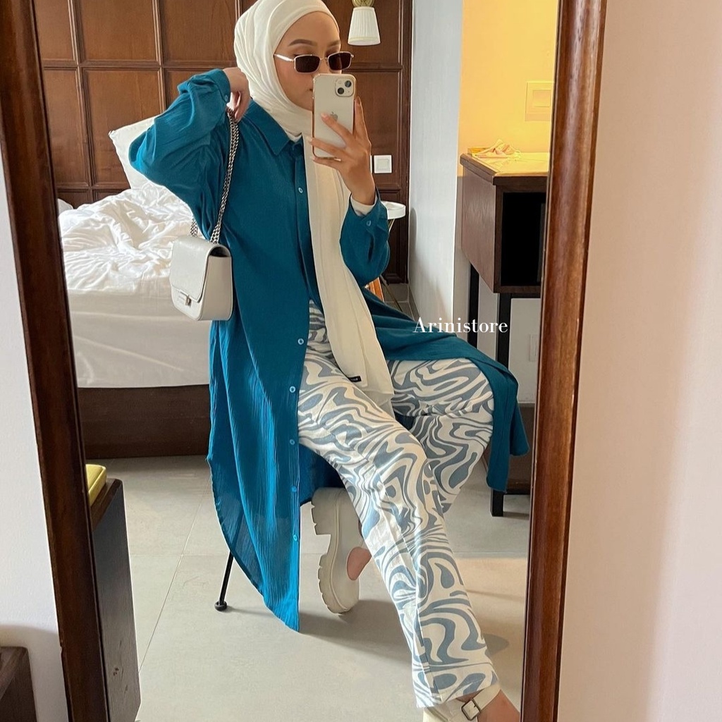 Saila Long Tunik / tunik rayon by arinistore