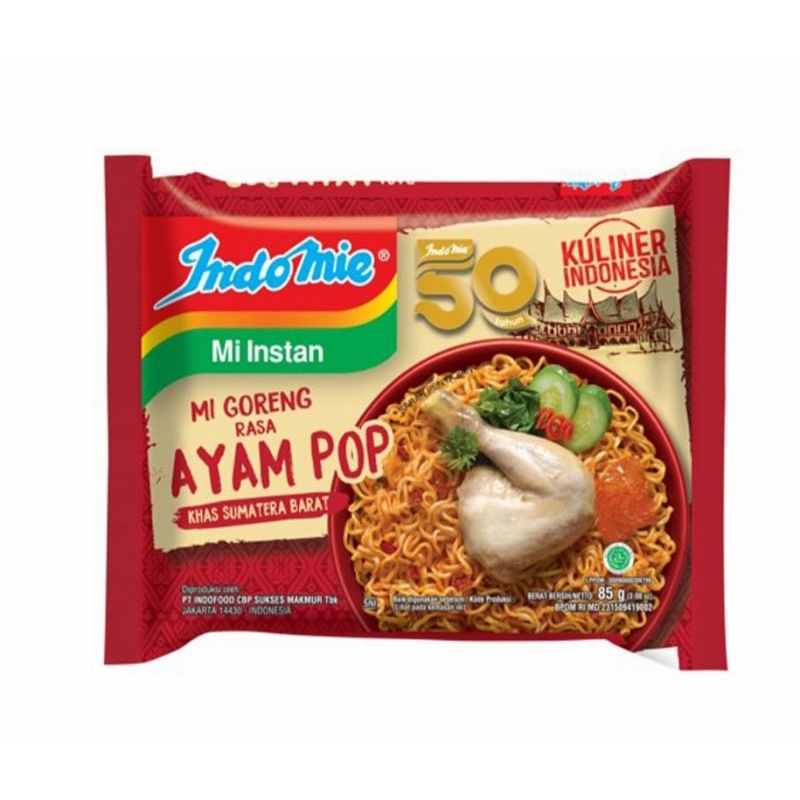 

Indomie mi instan rasa Ayam pop