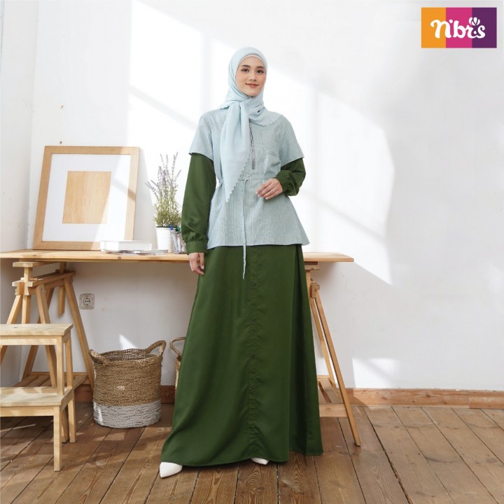 Gamis Nibras Terbaru NB B90 / Gamis Dress Maxy / Fashion Muslim Nibras