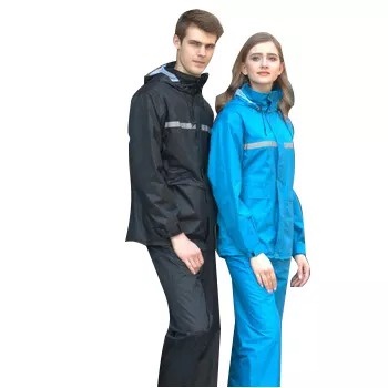 Jas Hujan biker premium tebal /pressed / Setelan Anti Air Waterproof Baju Celana Unisex Pria anti Rembes YN 161-3