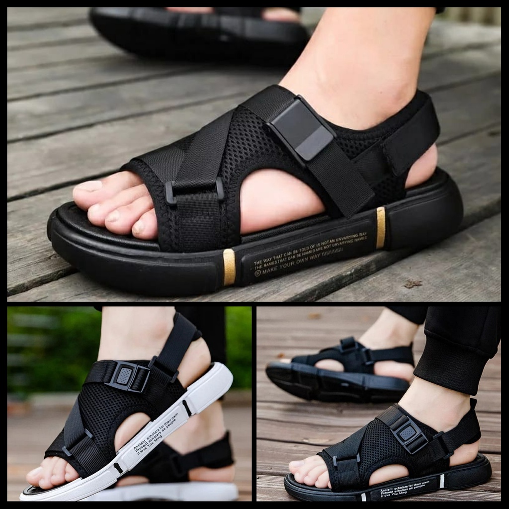 Sepatu Sandal Gunung Tali Gesper Pria Wanita Dewasa Fashion Sport Korea/ Sandal Kokop Webbing Cowok 