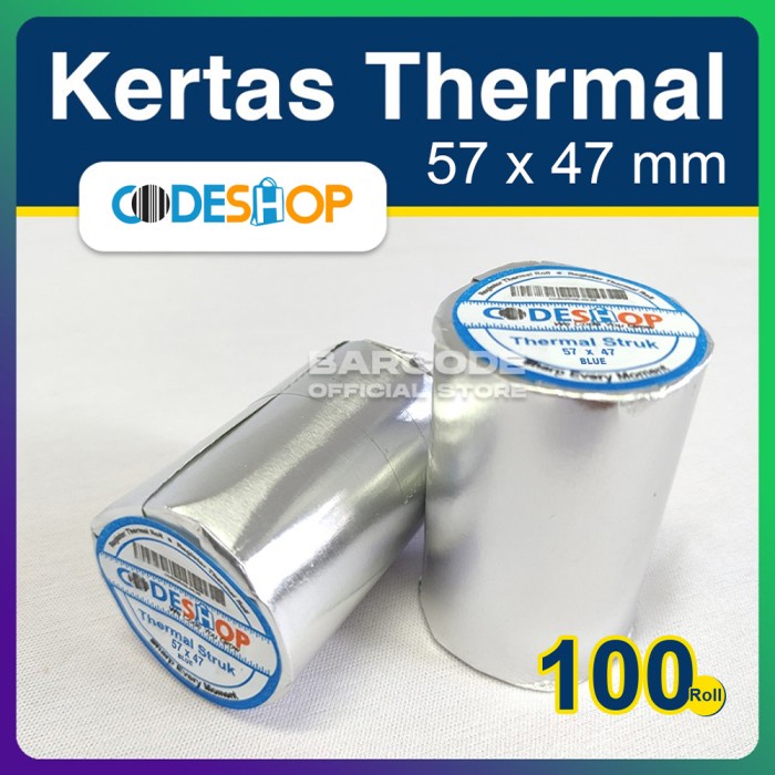 

KERTAS THERMAL OTANI 58 X 48 mm Roll Kertas Kasir Thermal OTANI BLUE - Codeshop Biru DEVINA36