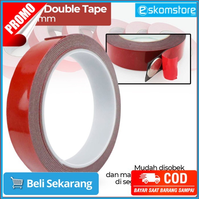 

Lakban Selotip Double Tape 3m x 20mm 1Pcs - SC-3M