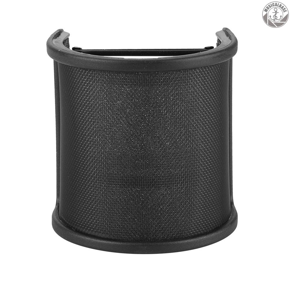 Microphone Pop Filter Professional Metal Microphone Pop Filter Shield Blowout Preventer Net Capacitor Recording Windproof Microphone Anti Noise Net Cover
