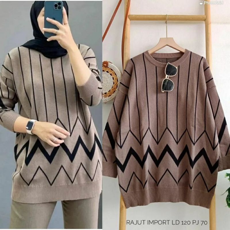 Zizi Rajut Jumbo, ATASAN RAJUT JUMBO CANTIK FIT XL-XXXXL LD 120-140 BAHAN RAJUT IMPORT TERMURAH OOTD KEKINIAN TERLARIS