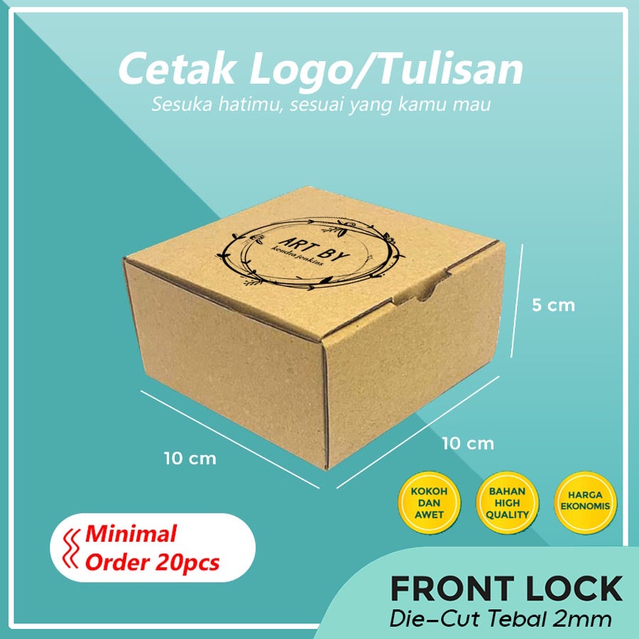 

(+SABLON) Kardus Custom Uk. 15x15x5 CM / Kardus Packing Olshop Aksesoris Souvenir Wedding / Dus Box Gift Packaging Online Shop / Box Kue, Snack