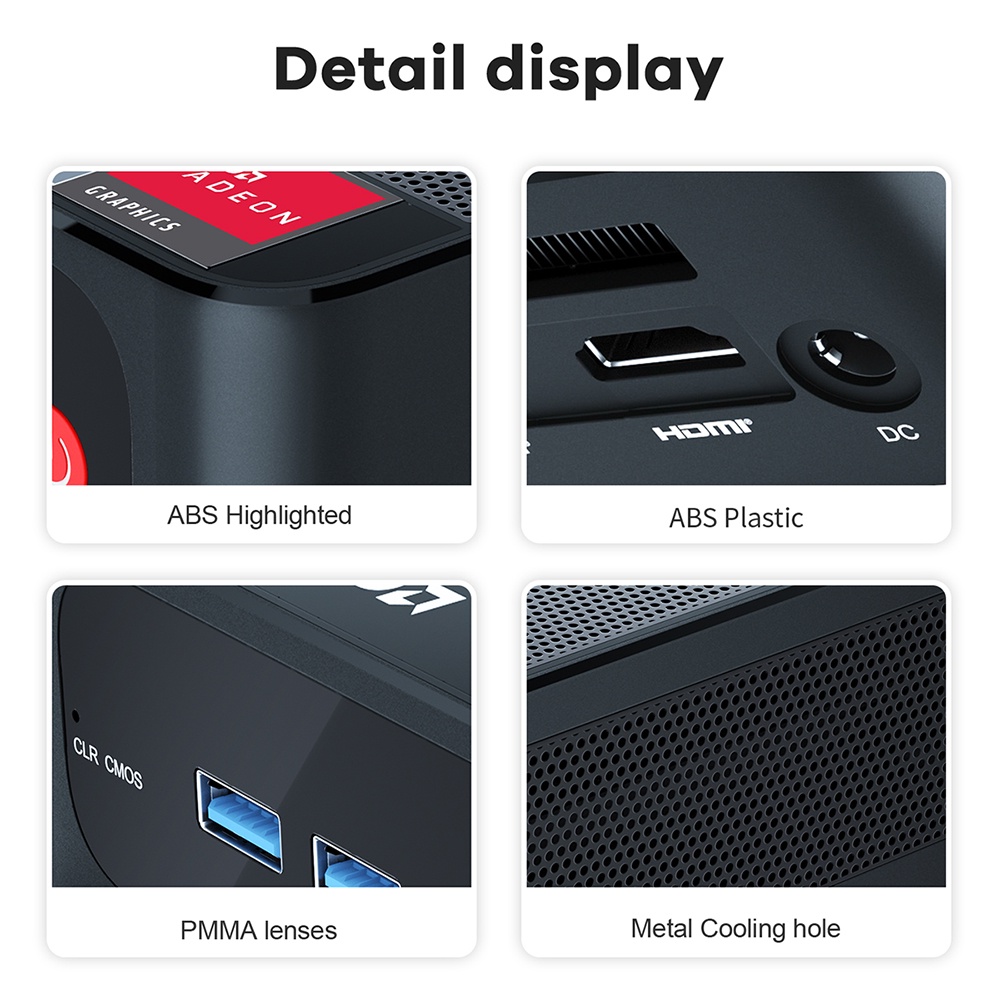 Mini PC Beelink SER5 AMD Ryzen 5560U 16/500GB SSD NVMe WiFi 6E Windows 11 Pro